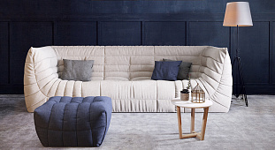 Бежевый диван в интерьере-20, Современный диван ДеФранс с доставкой